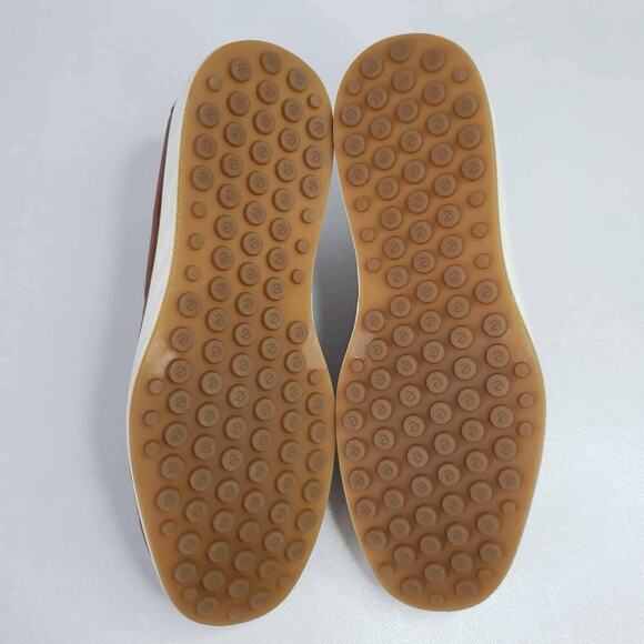 ECCO Lite Moc Mens Leather Moccasin Size 42 US 8 Brown Leather Slip On - Picture 6 of 8